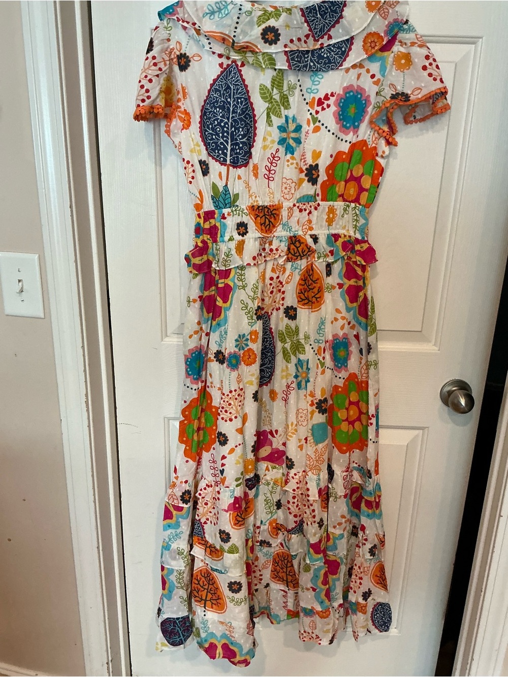 Multicolor Floral Ruffle Maxi Dress - Picture 2 of 2